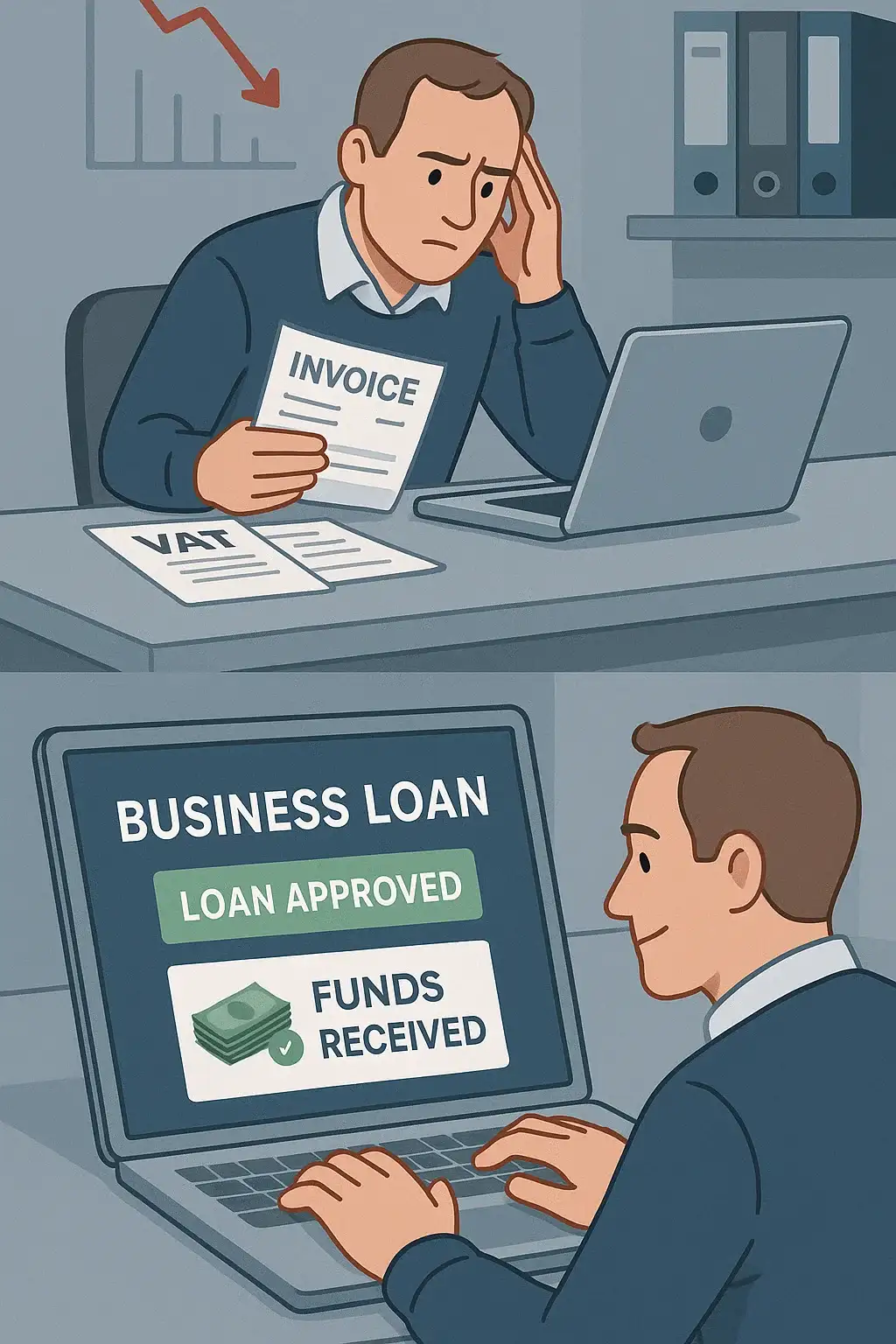 business owner calculating true cost of fast business loans UK